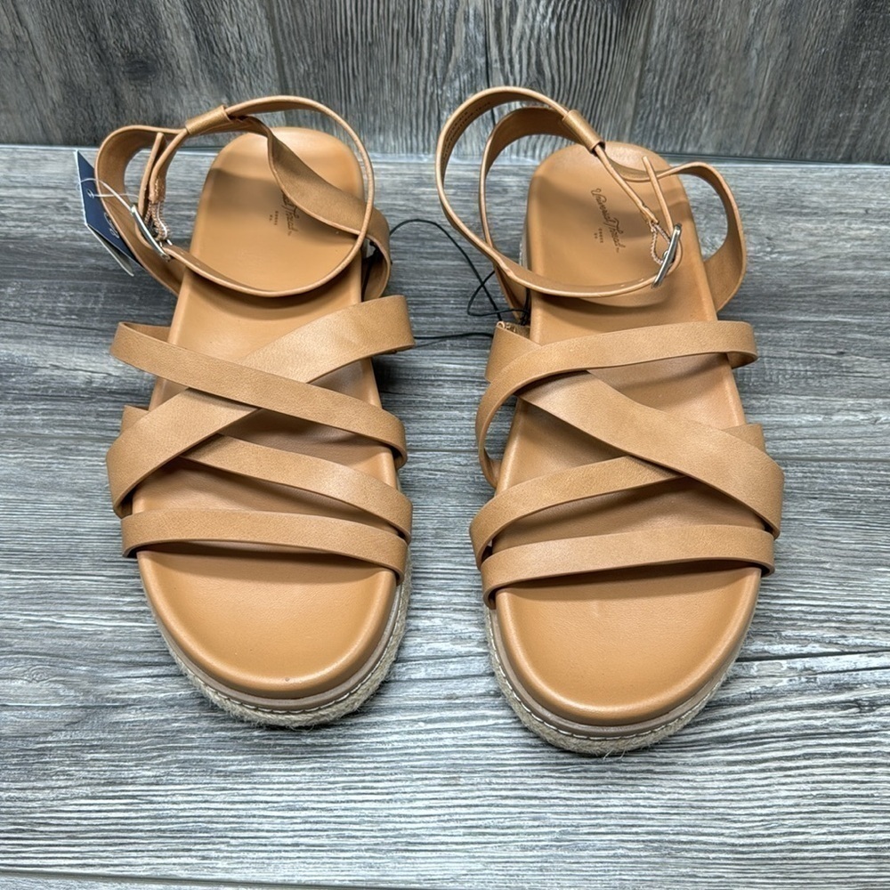 Women's Tanna Platform Sandals - Universal Thread Cognac - Picture 6 of 9